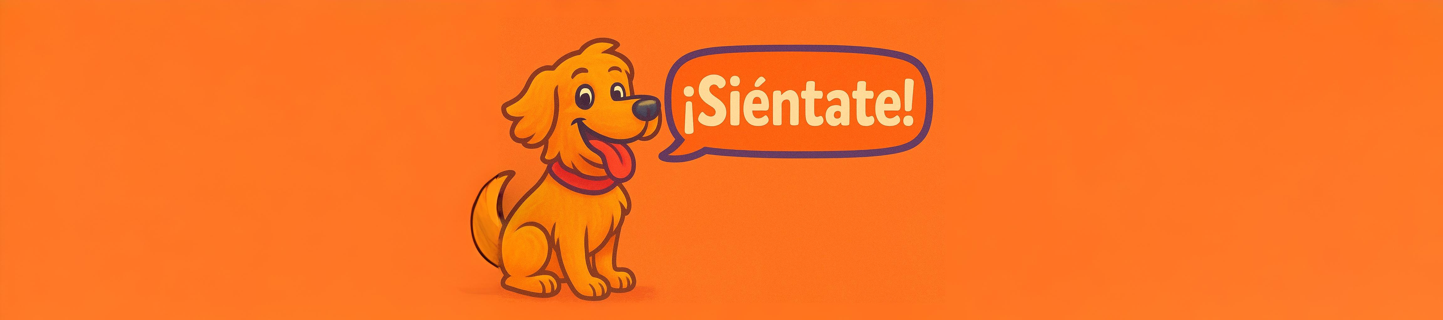 Perro entrenando con su dueño