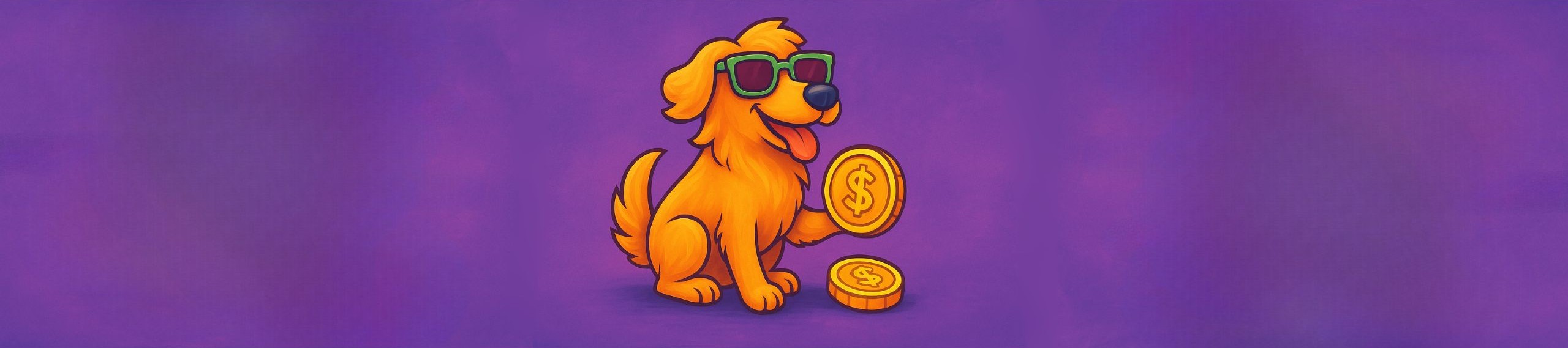 Perro feliz jugando con dinero | imagen banner blog: ¿Cuanto cuesta un cuidador...?